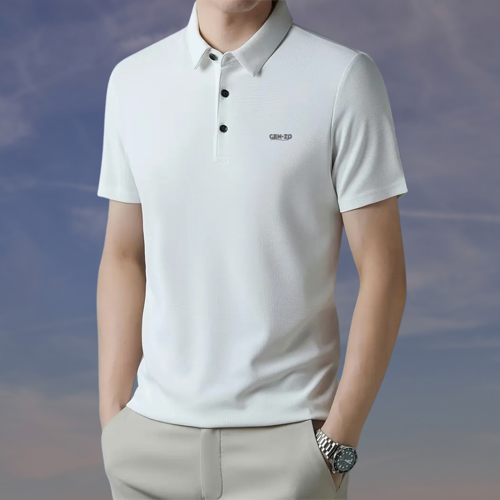 Men's Breathable Cotton Polo Shirt