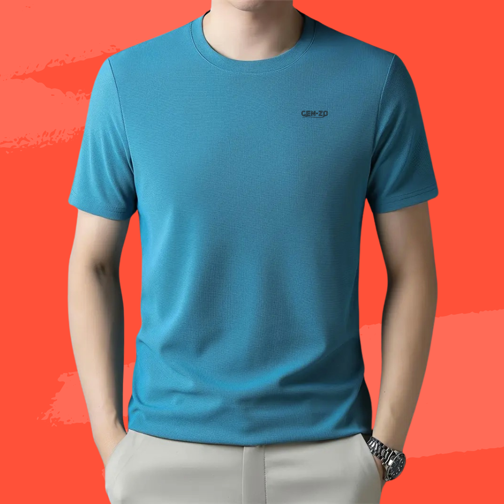 Men's Solid Color Crew Neck Short Sleeve T-shirt