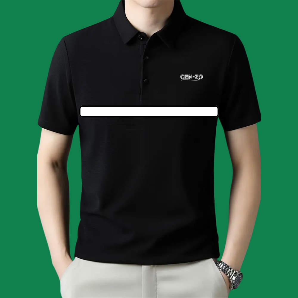 Summer Classic Fashion, Solid Color Short Sleeve Polo Shirt